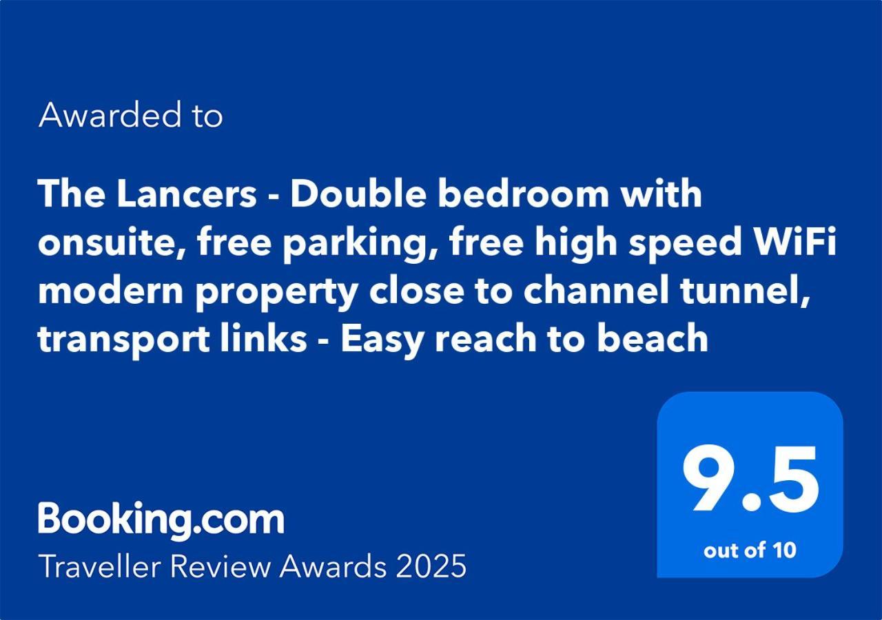 Modern Double Room With En-Suite, Parking & Fast Wifi - Close To Beach Sandgate Eksteriør billede